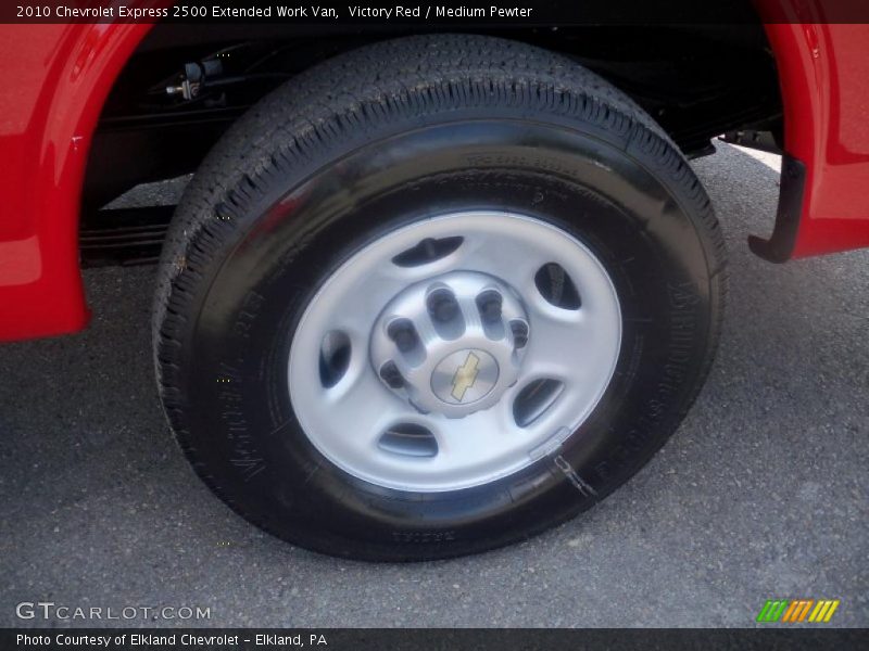 Victory Red / Medium Pewter 2010 Chevrolet Express 2500 Extended Work Van