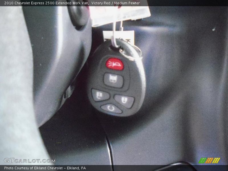 Victory Red / Medium Pewter 2010 Chevrolet Express 2500 Extended Work Van