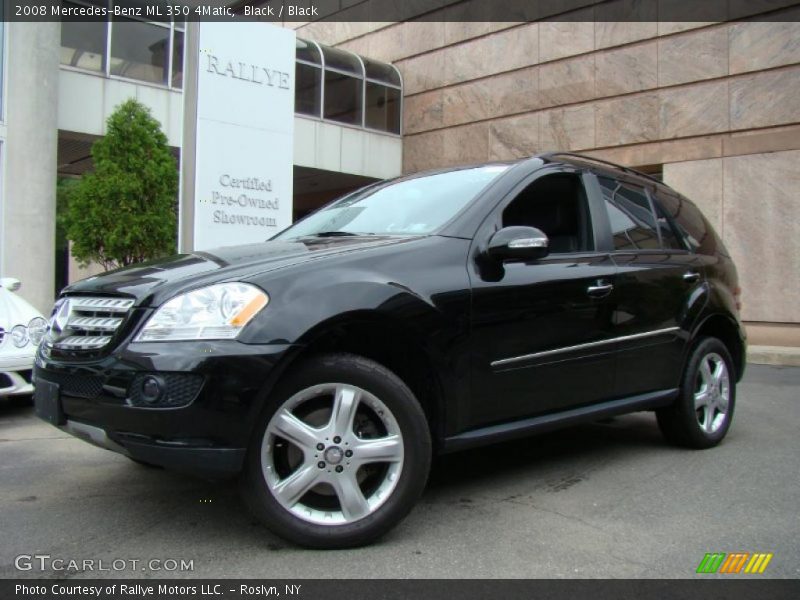 Black / Black 2008 Mercedes-Benz ML 350 4Matic