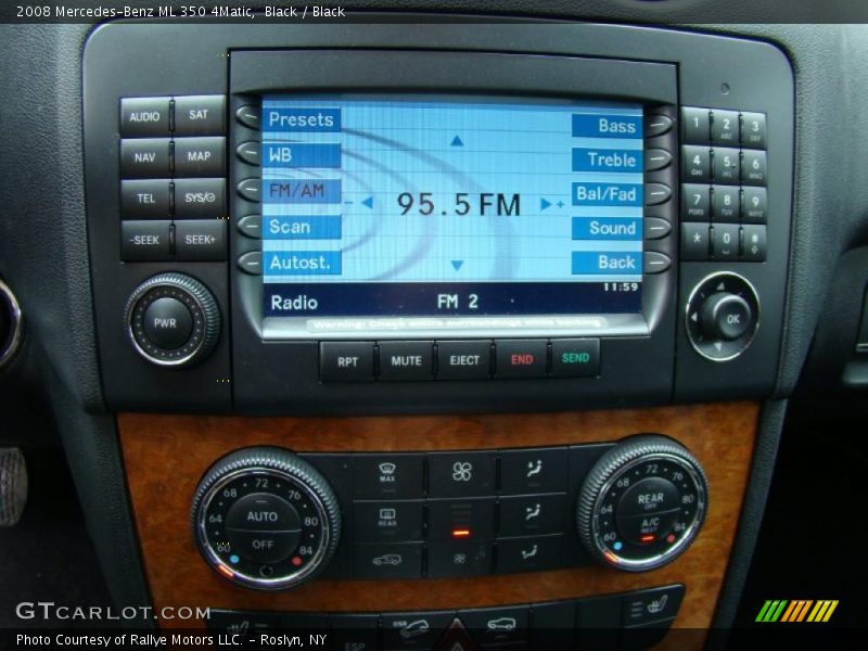 Black / Black 2008 Mercedes-Benz ML 350 4Matic