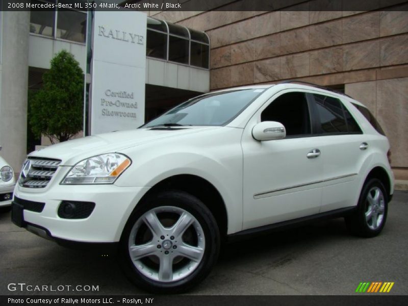 Arctic White / Black 2008 Mercedes-Benz ML 350 4Matic