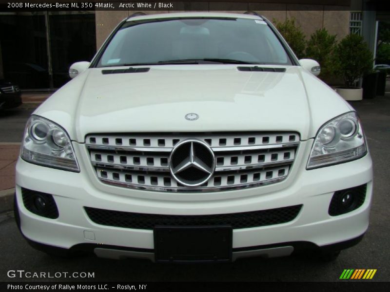 Arctic White / Black 2008 Mercedes-Benz ML 350 4Matic
