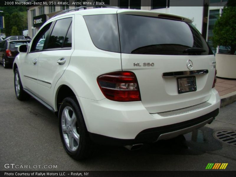 Arctic White / Black 2008 Mercedes-Benz ML 350 4Matic