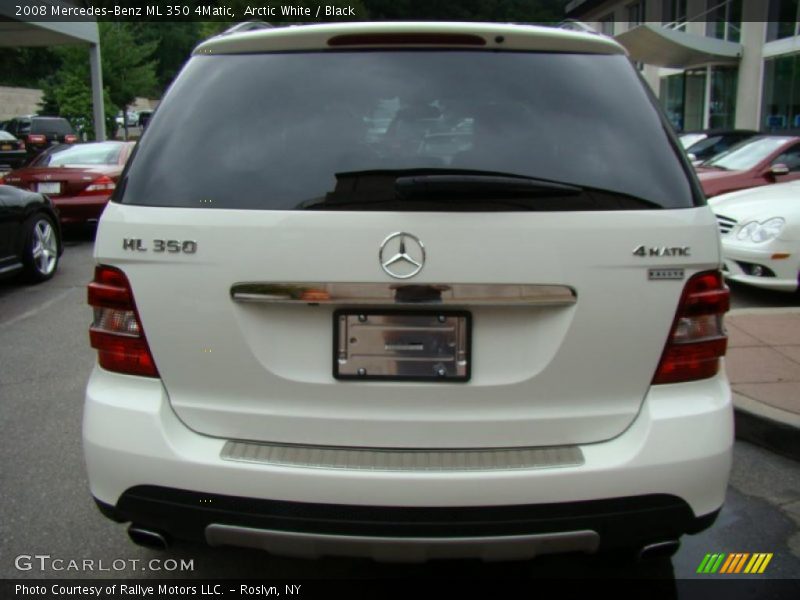 Arctic White / Black 2008 Mercedes-Benz ML 350 4Matic