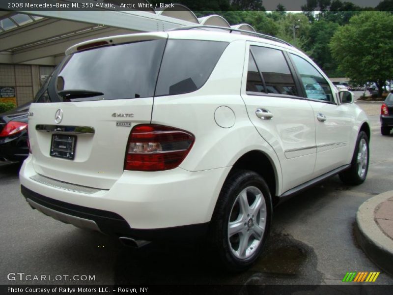 Arctic White / Black 2008 Mercedes-Benz ML 350 4Matic