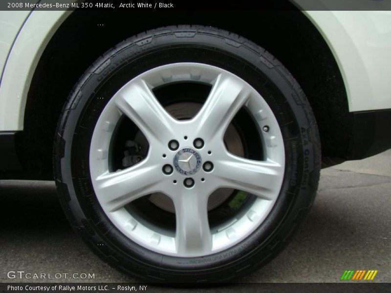 Arctic White / Black 2008 Mercedes-Benz ML 350 4Matic