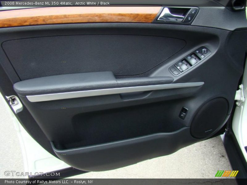 Arctic White / Black 2008 Mercedes-Benz ML 350 4Matic