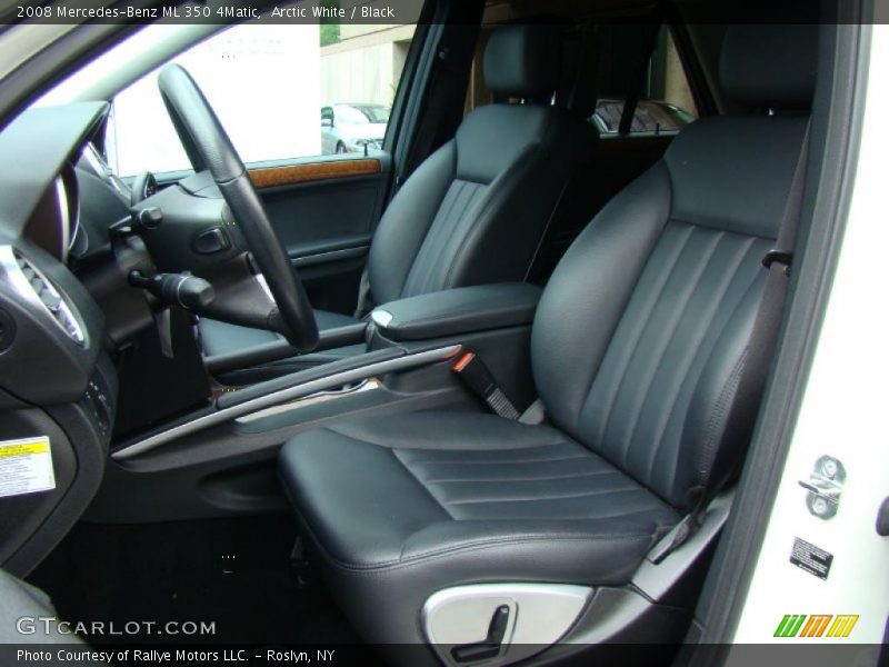 Arctic White / Black 2008 Mercedes-Benz ML 350 4Matic