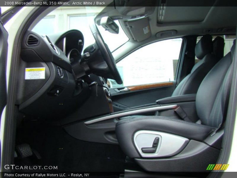 Arctic White / Black 2008 Mercedes-Benz ML 350 4Matic