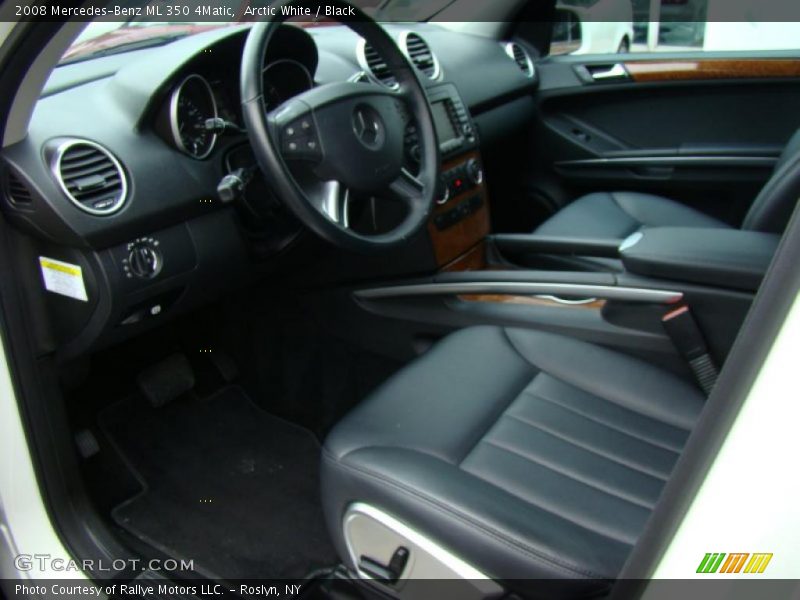 Arctic White / Black 2008 Mercedes-Benz ML 350 4Matic