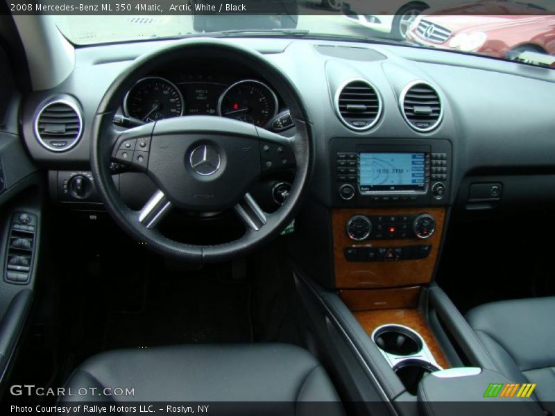 Arctic White / Black 2008 Mercedes-Benz ML 350 4Matic