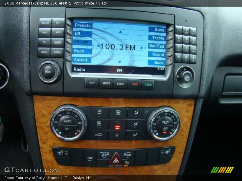 Arctic White / Black 2008 Mercedes-Benz ML 350 4Matic