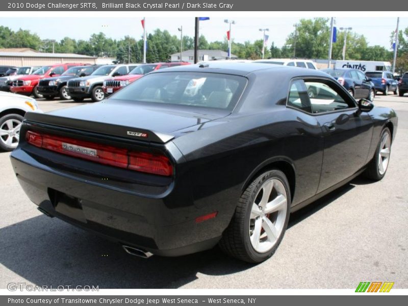 Brilliant Black Crystal Pearl / Dark Slate Gray 2010 Dodge Challenger SRT8