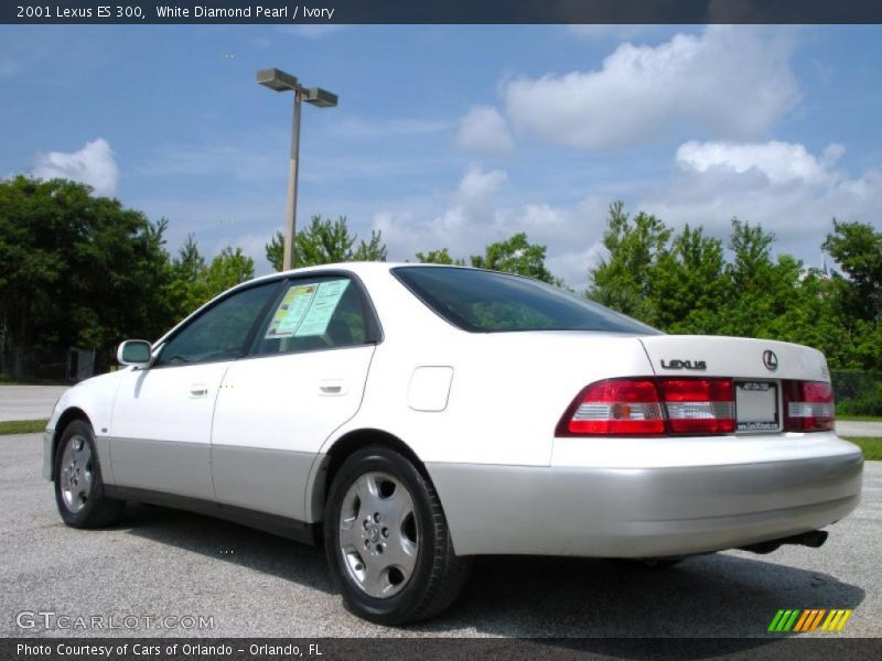 White Diamond Pearl / Ivory 2001 Lexus ES 300