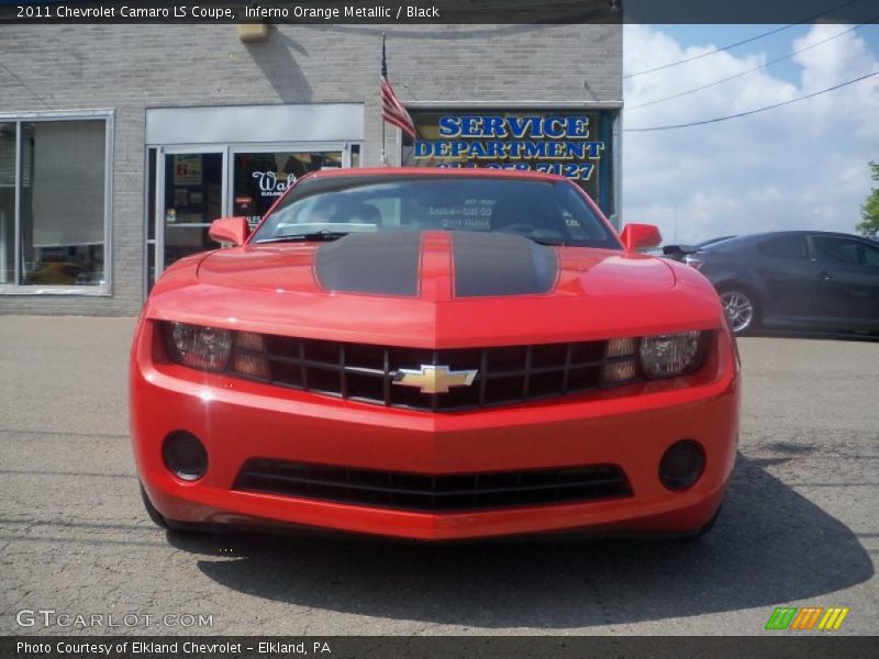 Inferno Orange Metallic / Black 2011 Chevrolet Camaro LS Coupe