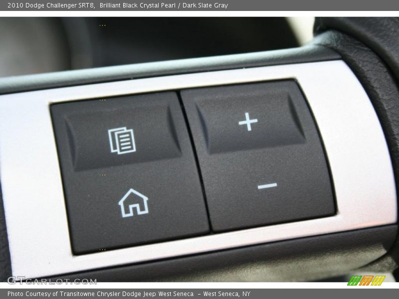 Brilliant Black Crystal Pearl / Dark Slate Gray 2010 Dodge Challenger SRT8