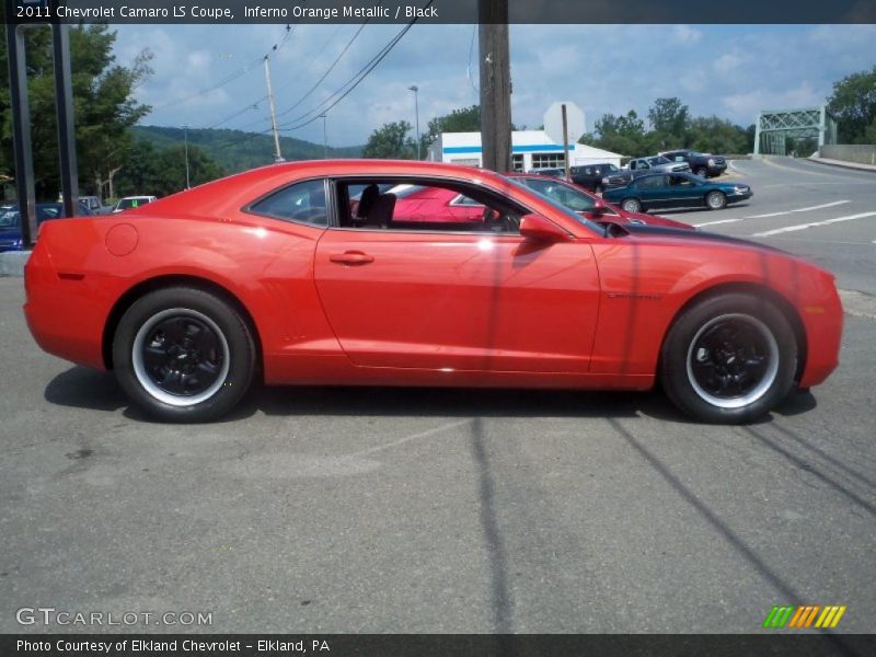 Inferno Orange Metallic / Black 2011 Chevrolet Camaro LS Coupe