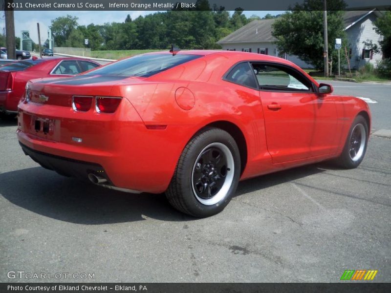 Inferno Orange Metallic / Black 2011 Chevrolet Camaro LS Coupe