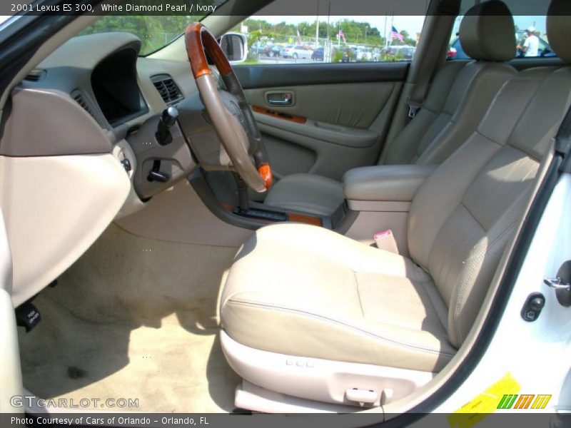 White Diamond Pearl / Ivory 2001 Lexus ES 300