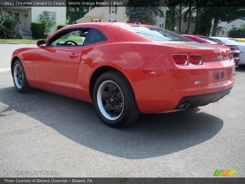 Inferno Orange Metallic / Black 2011 Chevrolet Camaro LS Coupe