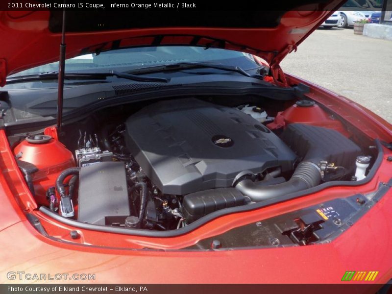 Inferno Orange Metallic / Black 2011 Chevrolet Camaro LS Coupe