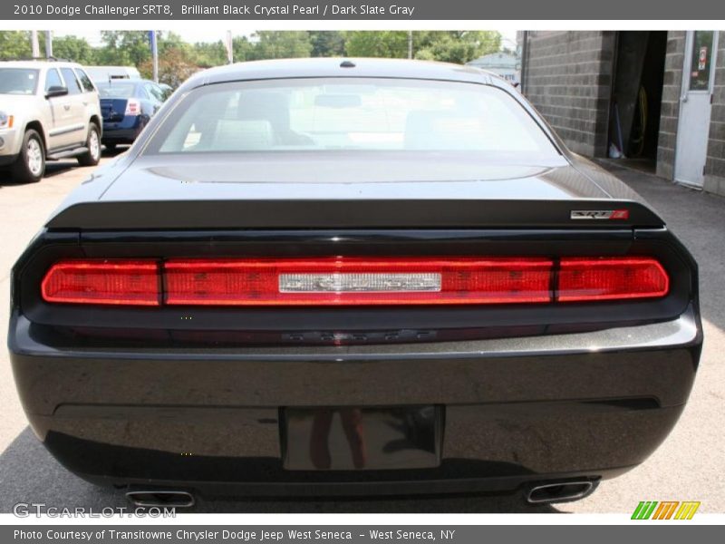 Brilliant Black Crystal Pearl / Dark Slate Gray 2010 Dodge Challenger SRT8