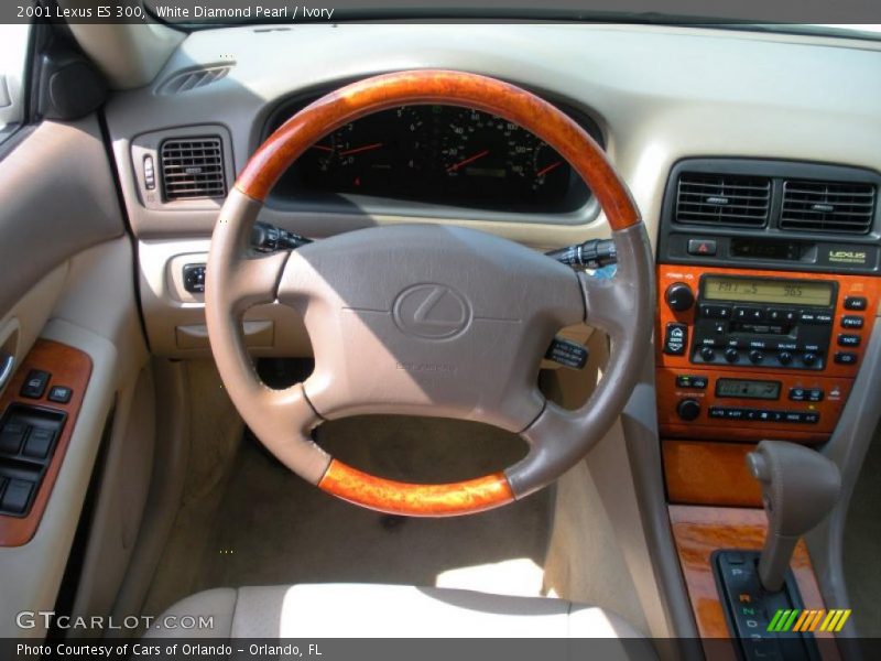 White Diamond Pearl / Ivory 2001 Lexus ES 300