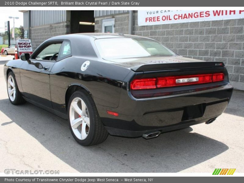 Brilliant Black Crystal Pearl / Dark Slate Gray 2010 Dodge Challenger SRT8