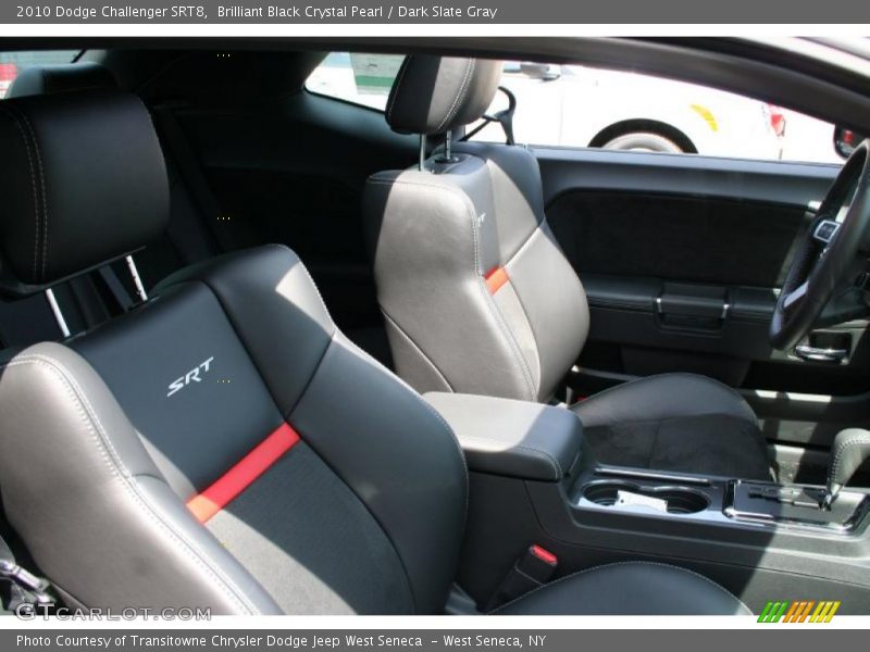 Brilliant Black Crystal Pearl / Dark Slate Gray 2010 Dodge Challenger SRT8