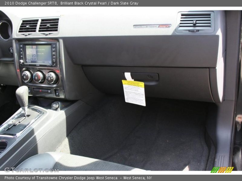 Brilliant Black Crystal Pearl / Dark Slate Gray 2010 Dodge Challenger SRT8