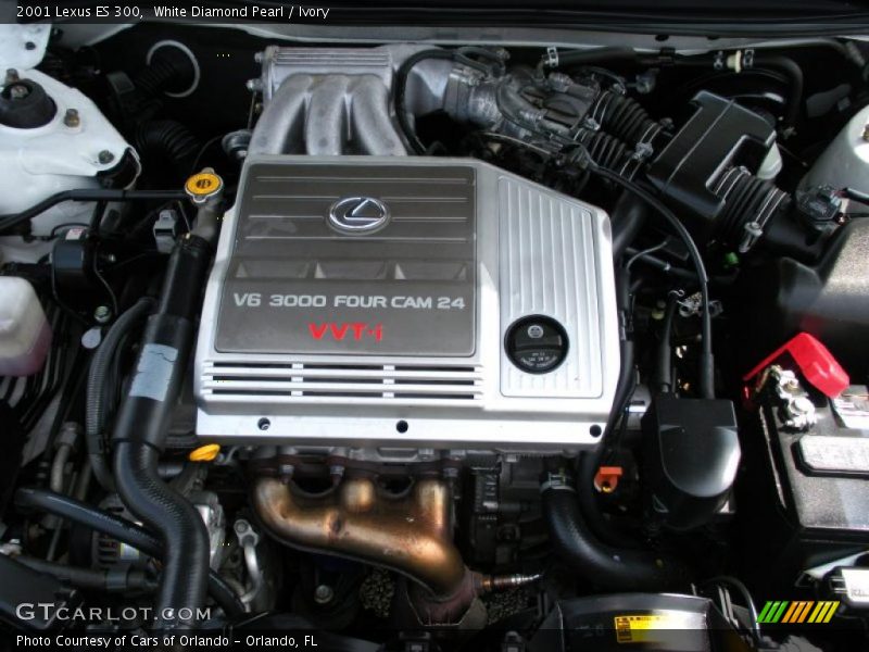 White Diamond Pearl / Ivory 2001 Lexus ES 300