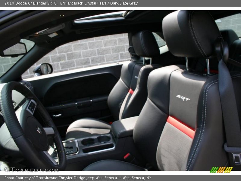Brilliant Black Crystal Pearl / Dark Slate Gray 2010 Dodge Challenger SRT8