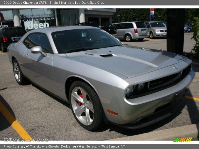 Bright Silver Metallic / Dark Slate Gray 2010 Dodge Challenger SRT8