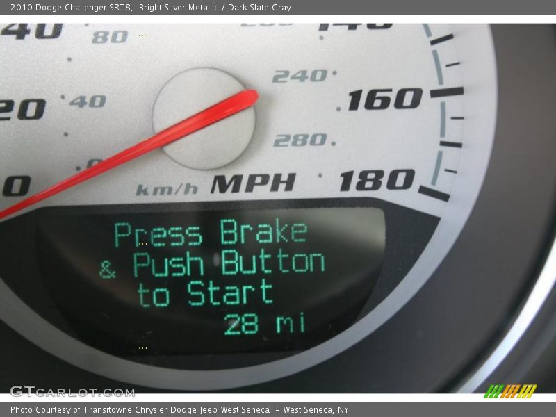 Bright Silver Metallic / Dark Slate Gray 2010 Dodge Challenger SRT8