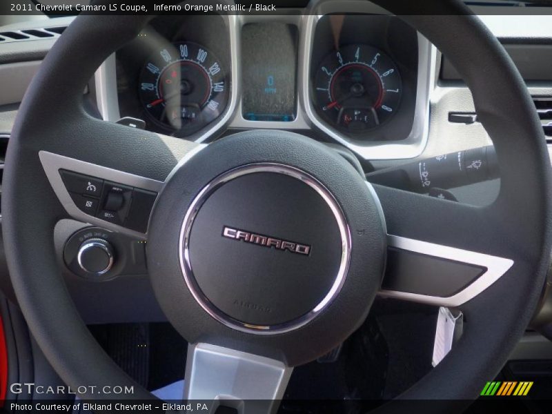 Inferno Orange Metallic / Black 2011 Chevrolet Camaro LS Coupe