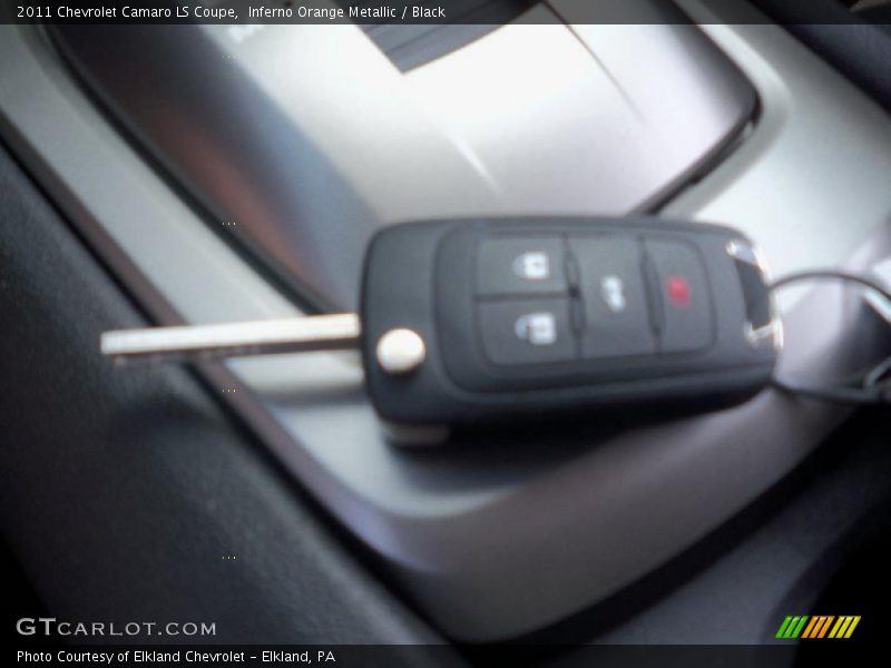 Inferno Orange Metallic / Black 2011 Chevrolet Camaro LS Coupe