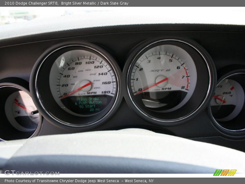 Bright Silver Metallic / Dark Slate Gray 2010 Dodge Challenger SRT8