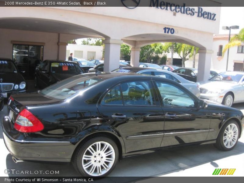 Black / Black 2008 Mercedes-Benz E 350 4Matic Sedan