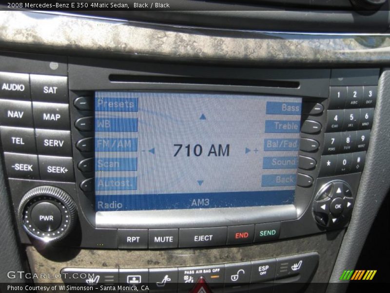Black / Black 2008 Mercedes-Benz E 350 4Matic Sedan