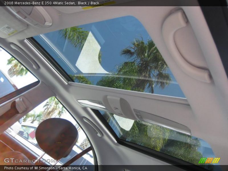 Black / Black 2008 Mercedes-Benz E 350 4Matic Sedan