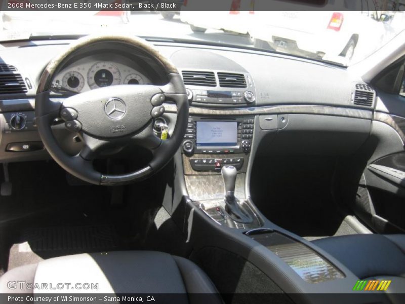 Black / Black 2008 Mercedes-Benz E 350 4Matic Sedan