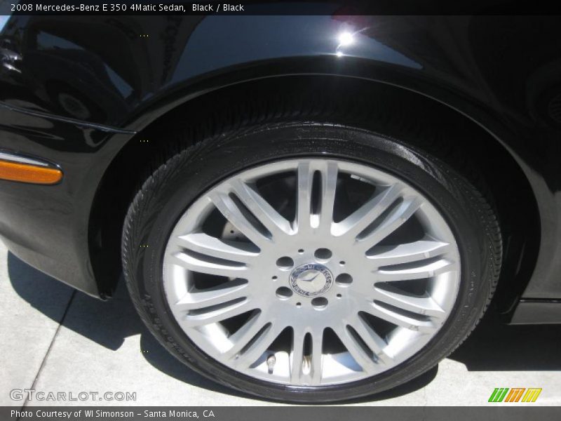 Black / Black 2008 Mercedes-Benz E 350 4Matic Sedan