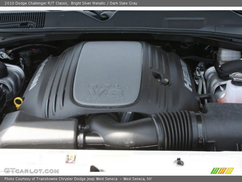 Bright Silver Metallic / Dark Slate Gray 2010 Dodge Challenger R/T Classic