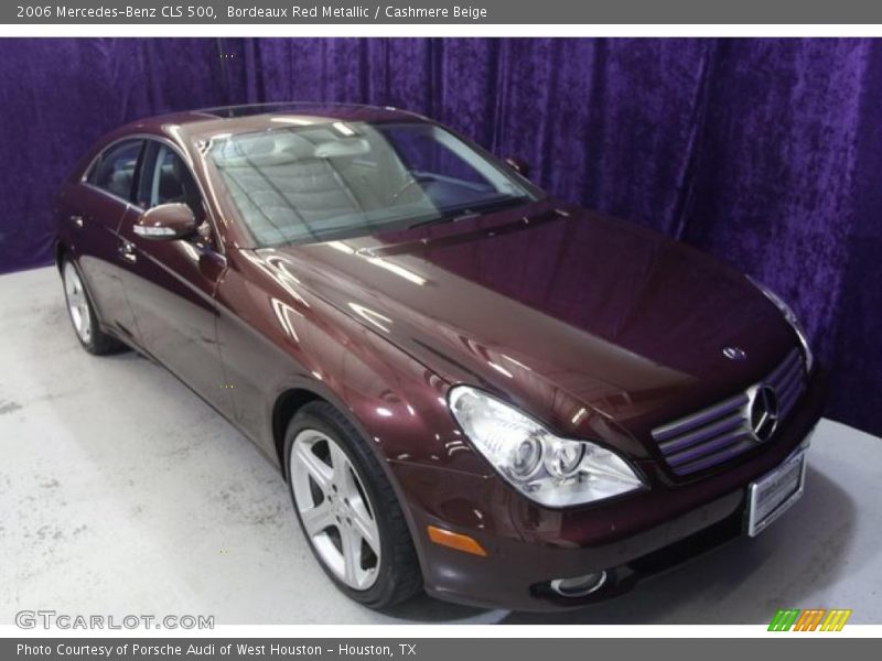 Bordeaux Red Metallic / Cashmere Beige 2006 Mercedes-Benz CLS 500