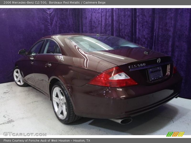 Bordeaux Red Metallic / Cashmere Beige 2006 Mercedes-Benz CLS 500