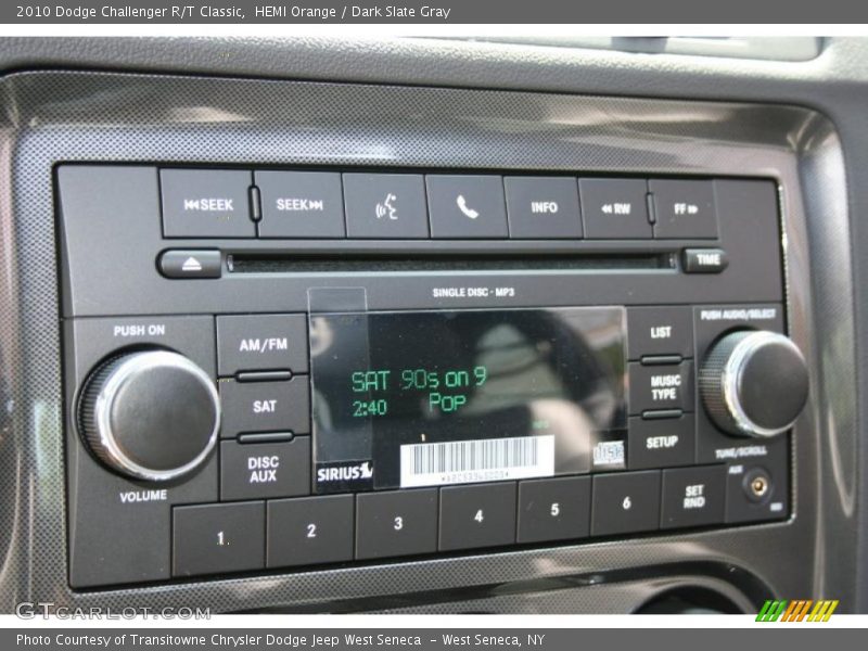 HEMI Orange / Dark Slate Gray 2010 Dodge Challenger R/T Classic