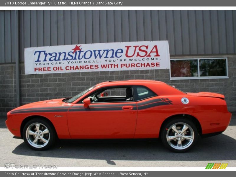 HEMI Orange / Dark Slate Gray 2010 Dodge Challenger R/T Classic