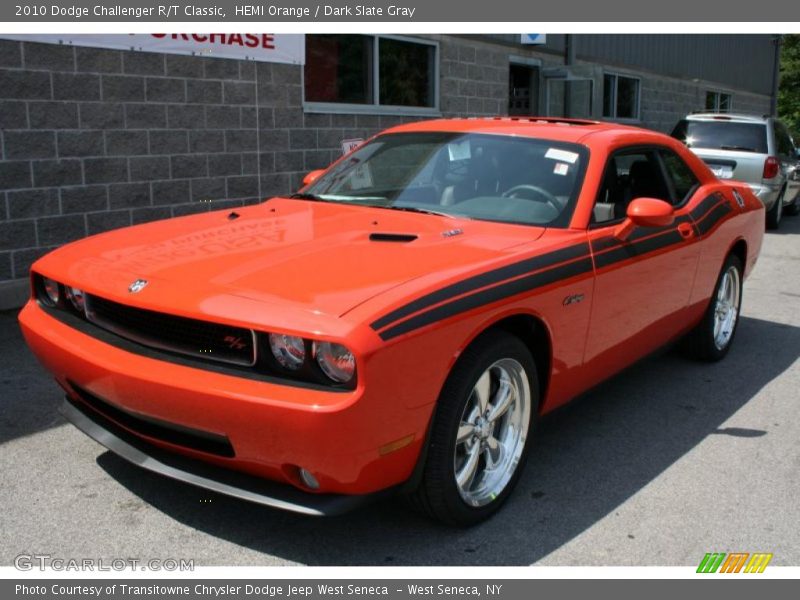 HEMI Orange / Dark Slate Gray 2010 Dodge Challenger R/T Classic