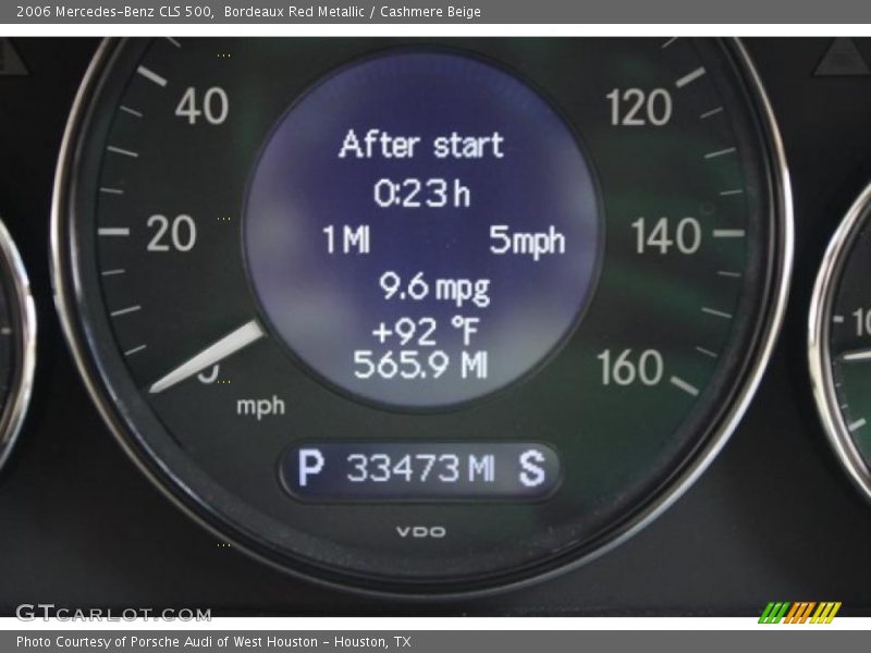 Bordeaux Red Metallic / Cashmere Beige 2006 Mercedes-Benz CLS 500