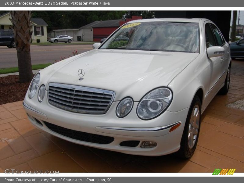 Alabaster White / Java 2003 Mercedes-Benz E 320 Sedan